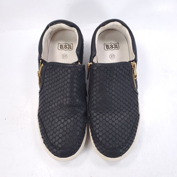 Ash Intense Casual Walking Slip On Shoe Womens Size 7 37 Black White - Picture 2 of 9